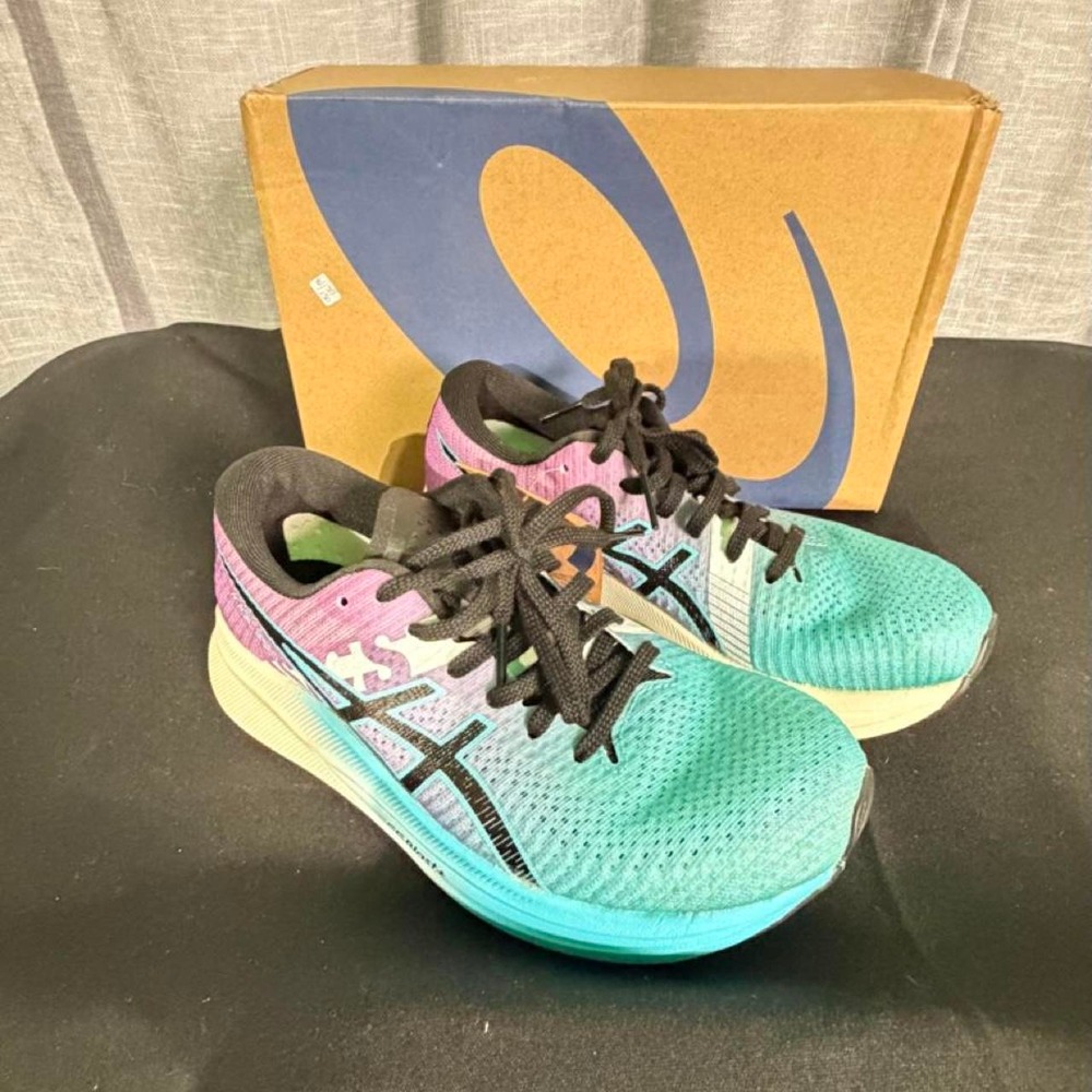ASICS Magic Speed 2 Ekiden Women Running Shoes 1012B322-400 Aqua Black 5.5